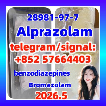 cas 28981-97-7 Alprazolam High quality benzodiazepines Sleeping and sedative 