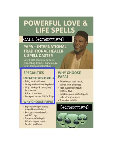 +27685771974 LOVE SPELLS TO RESTORE A LOST LOVER/ PARTNER - How to Get Your Ex Back IN Toronto, Bost
